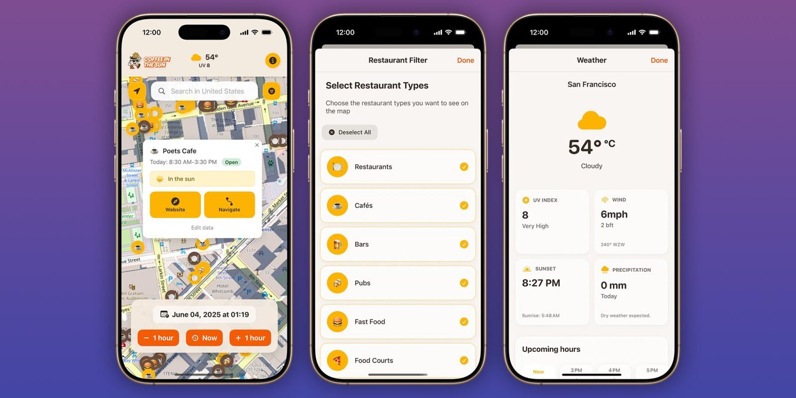 Indie App Spotlight: ‘Coffee in the Sun’ helps you find an ideal outdoor spot to hang